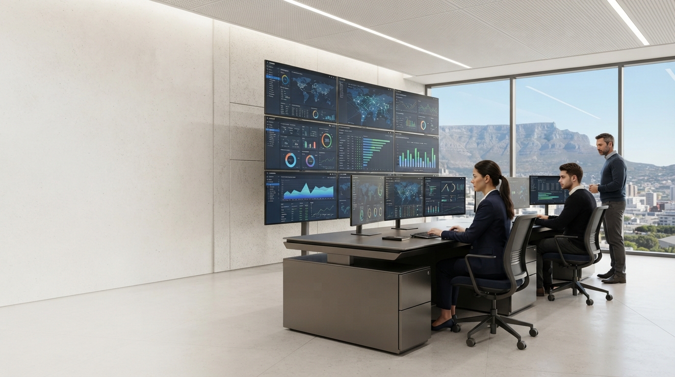 AI Control unified dashboard concept showing consolidated market data across exchanges